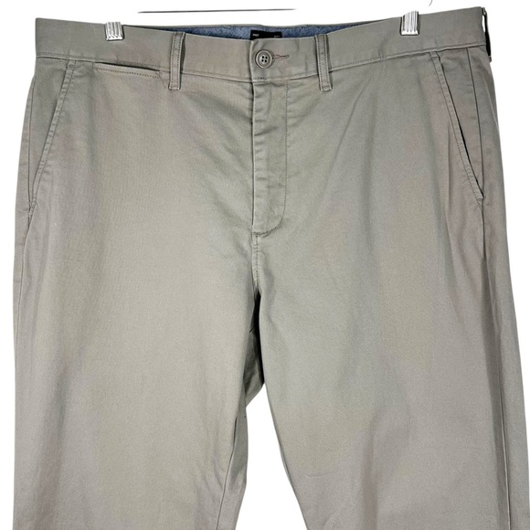 J.CREW Stretch 770 Straight Men's Casual Flat Front Chino Pants Size 34 X 32 - Picture 2 of 10